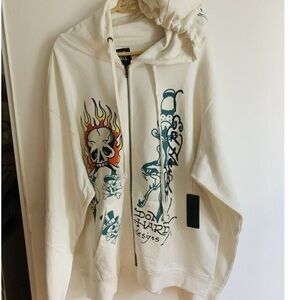 Ed Hardy zip up hoodie
